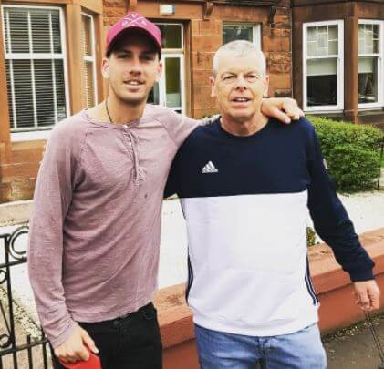 David Norrie with his son Cameron Norrie.